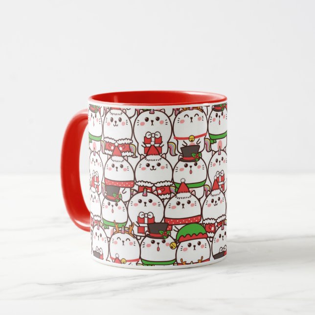 Taza Gatos de Navidades cortos (Anverso izquierdo)