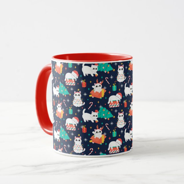 Taza Gatos de Navidades cortos (Anverso izquierdo)