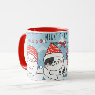 Taza Gatos de Navidades cortos