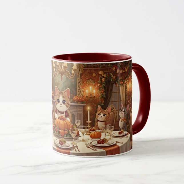 Taza Gatos de Otoño (Anverso derecho)