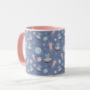 Taza Gatos Espaciales Lindos