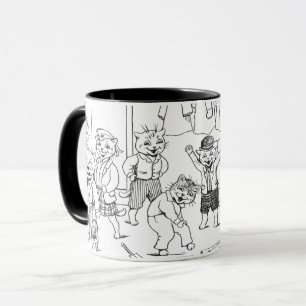 Taza Gatos (imágenes colorantes), Louis Wain