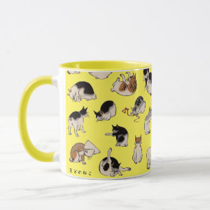 Taza Gatos japoneses, Hiroshige, Ukiyo-e