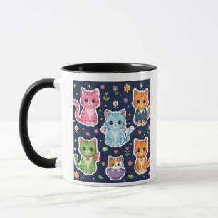 Taza Gatos Kawaii Lindos Neko Gato Divertido Regalo Ama