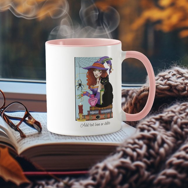 Taza Gatos Libros Pociones De Brujas (Subido por el creador)