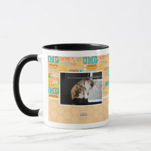 Taza Gatos lol con USB