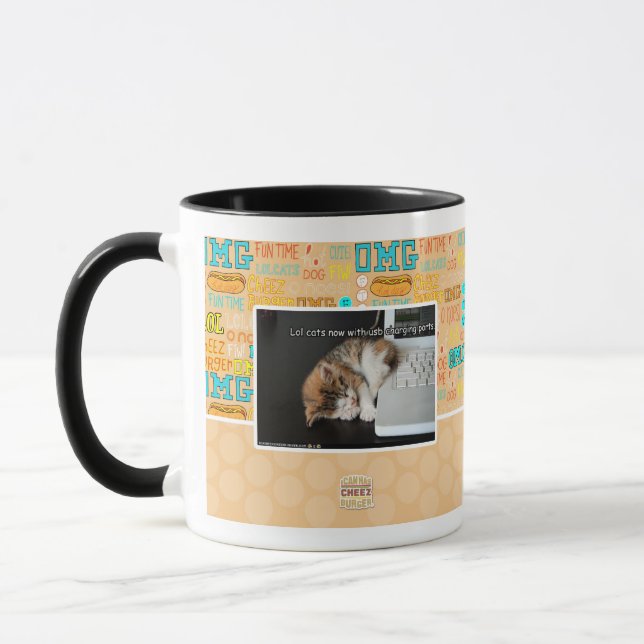 Taza Gatos lol con USB (Izquierda)