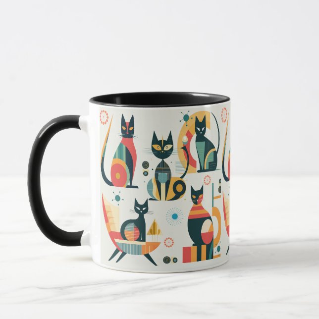 Taza Gatos modernos de mediados de siglo (Izquierda)