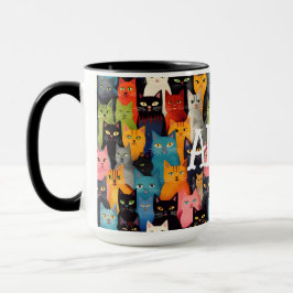 Taza Gatos monogramados