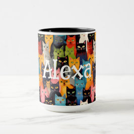 Taza Gatos monogramados