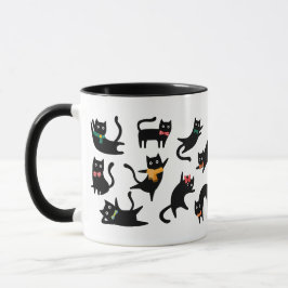 Taza gatos negros