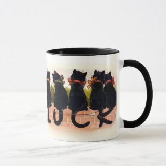 Taza Gatos negros afortunados