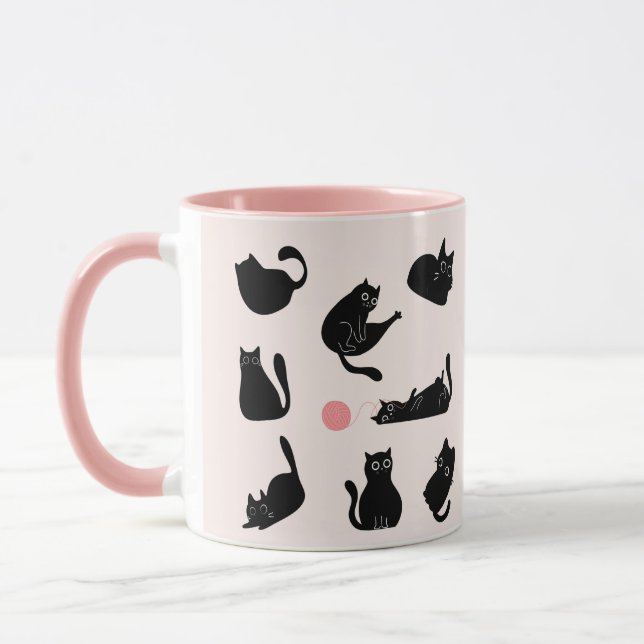 Taza Gatos negros tontos (Izquierda)
