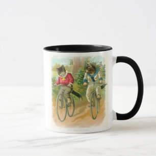 Taza Gatos que montan las bicis