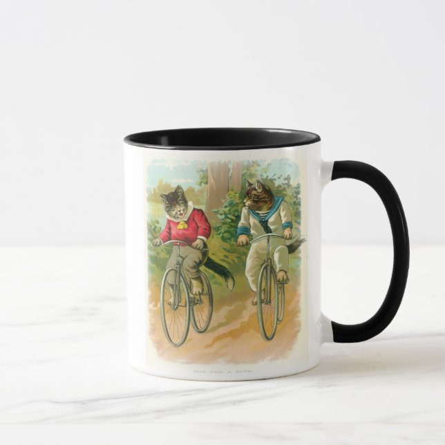 Taza Gatos que montan las bicis (Derecha)