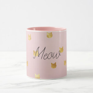 Taza Gatos Rubor Rosa Ombre Ombre Rosa