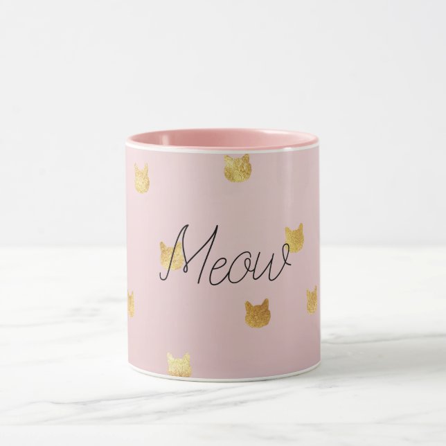 Taza Gatos Rubor Rosa Ombre Ombre Rosa (Centro)