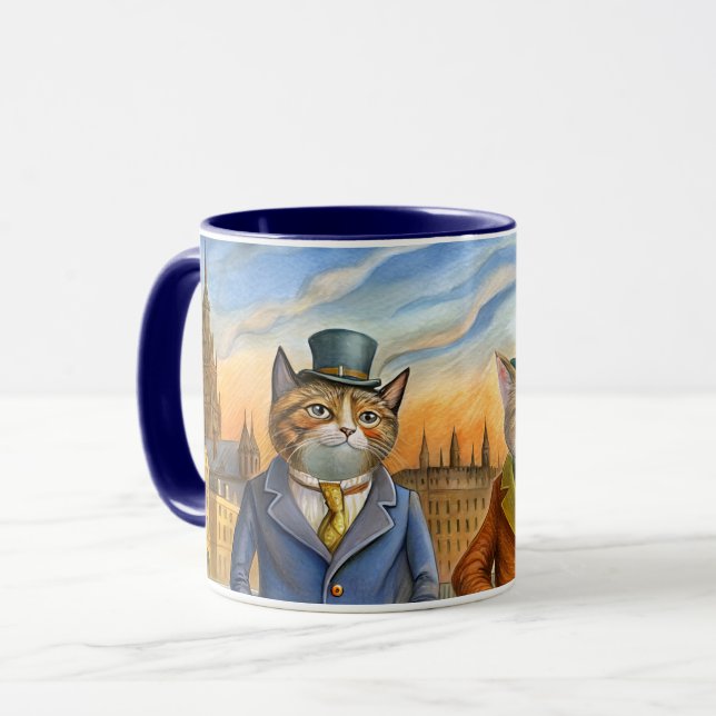 Taza Gatos vestidos en Londres (Anverso izquierdo)