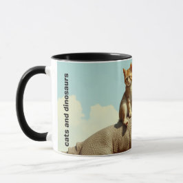 Taza Gatos y dinosaurios latas