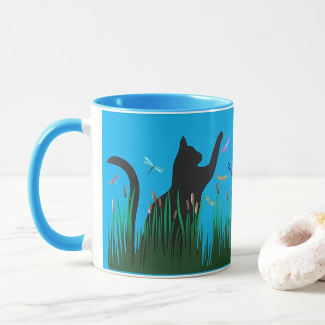 Taza Gatos y dragones (Con donut)
