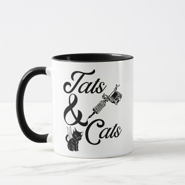 Taza Gatos Y Gatos (Izquierda)