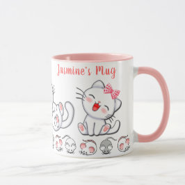 Taza Gatos y niños de ratón personalizados