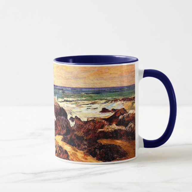 Taza Gauguin - Rocas y mar, 1886, pintura (Derecha)