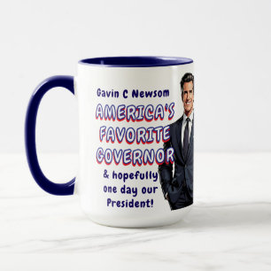 Taza Gavin C Newsom Gobernador favorito de los Estado