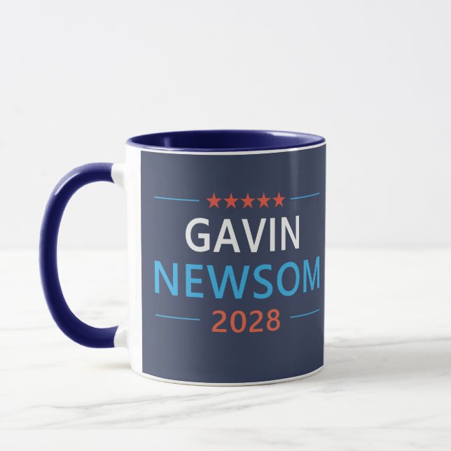 Taza Gavin Newsom 2028 Para Presidente (Izquierda)