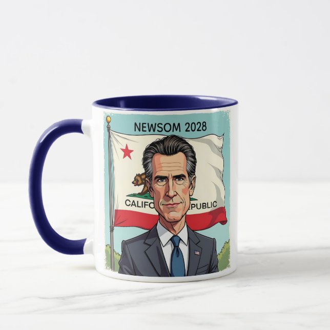 Taza Gavin Newsom para el presidente político (Izquierda)