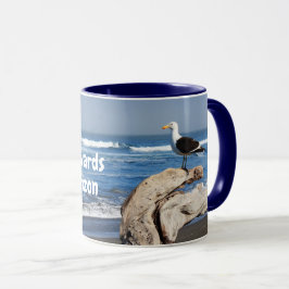 Taza Gaviota frente al mar