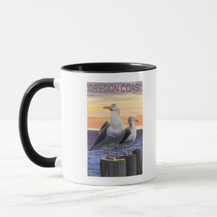 Taza Gaviotas de la costa de Oregon