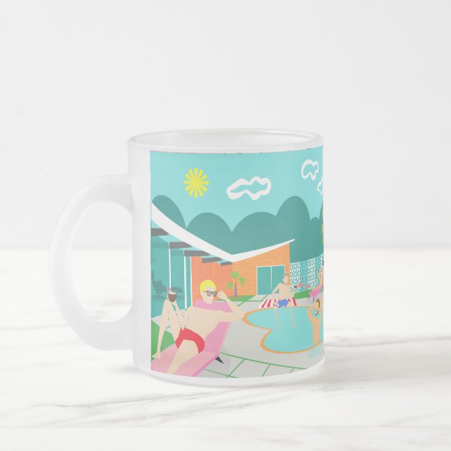 Taza gay retra del vidrio esmerilado de la fiesta (Izquierda)