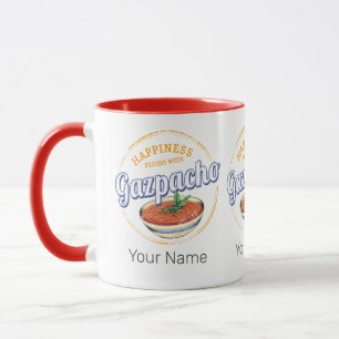 Taza Gazpacho Soup Retro Cook Vintage Gourmet España