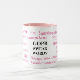 Taza GDPR juran chiste divertido de la conformidad de