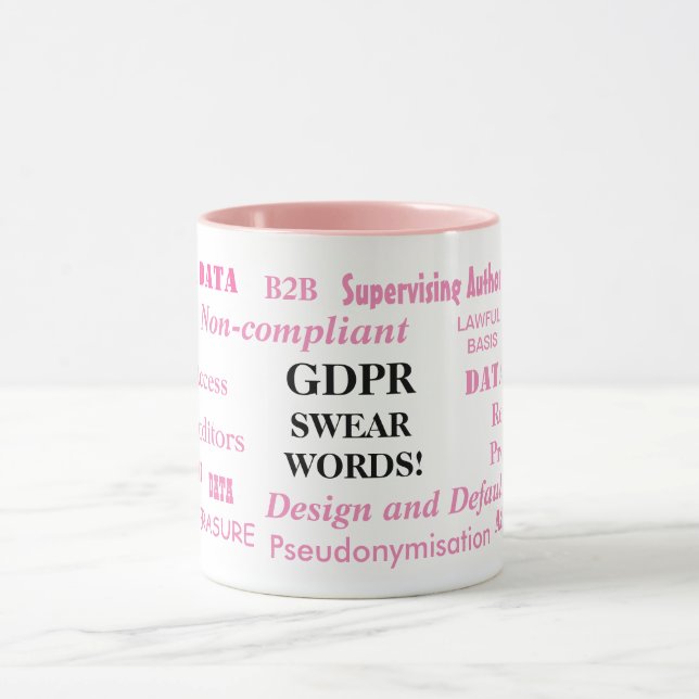 Taza GDPR juran chiste divertido de la conformidad de (Centro)