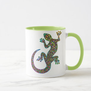 Taza Geck Gecko Psychedelic Design Mug