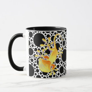 Taza Gecko sonriente - puntos negros