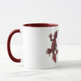 Taza Geckos de cola divertida de hojas