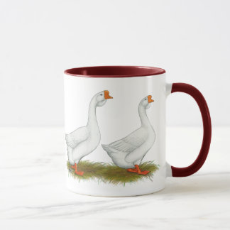Taza Geese africano blanco