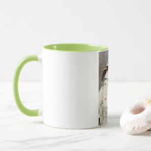 Taza Geisha japonés vintage kimono asiático oriental