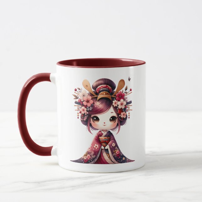 Taza Geisha japonesa banal (Izquierda)