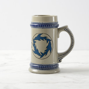 Taza gemela de la insignia de Sharc