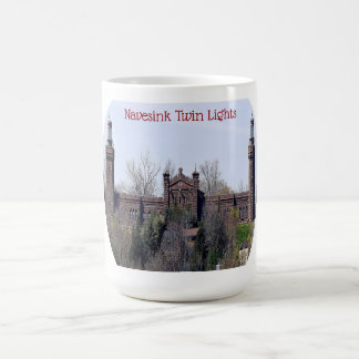 Taza gemela del faro de las luces de Navesink