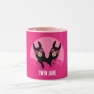 Taza Gemelos de llama de la Alpaca