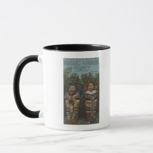 Taza Gemelos indios con apodos y "solo llorando �"