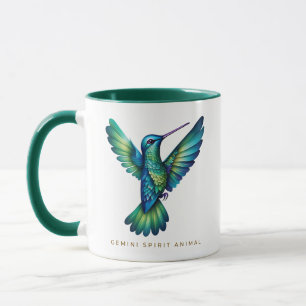 Taza Gemini Spirit Animal Hummingbird Alebrije Male