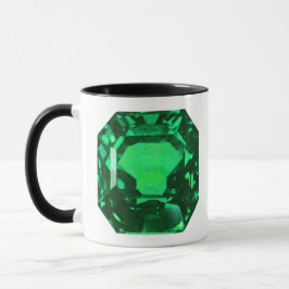 Taza Gemstone esmeralda, Birthstone May, Green claro