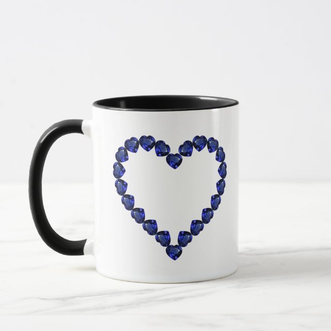 Taza Gemstone Sapphire Blue Heart (Izquierda)
