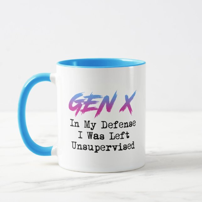 Taza Gen X - En Mi Defensa Me Dejé Sin Supervisión (Izquierda)